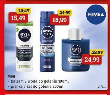 Żel do golenia Nivea Men Protect & Care promocja w Drogeria Kosmyk