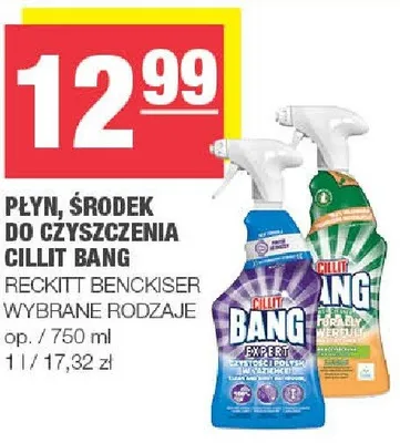 Płyn, środek do czyszczenia Cillit Bang promocja w SPAR