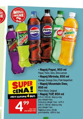Napój Mirinda Orange Zero promocja w Twój Market