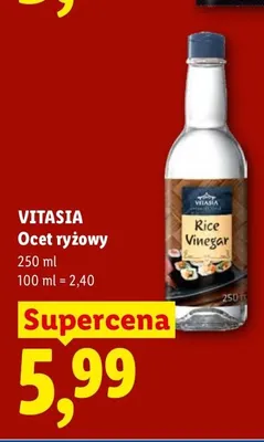 Ocet ryżowy Vitasia promocja w Lidl