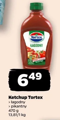 Ketchup Tortex łagodny promocja w Netto