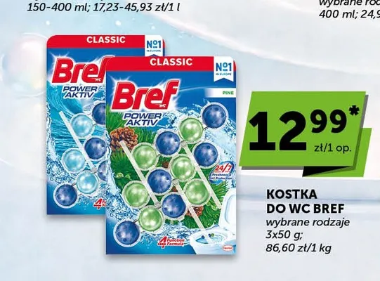 Kostka do WC Bref Power Aktiv Lemon promocja w Groszek