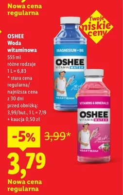 Woda witaminowa Oshee promocja w Lidl