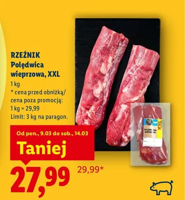 Polędwica wieprzowa, XXL promocja w Lidl