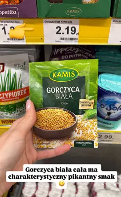 Gorczyca biała cała Kamis promocja w Dino