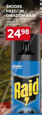 Środek przeciw owadom Raid spray niebieski promocja w Stokrotka