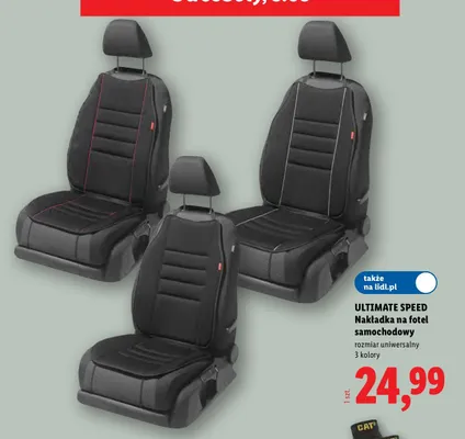 Nakładka na fotel samochodowy Ultimate Speed promocja w Lidl