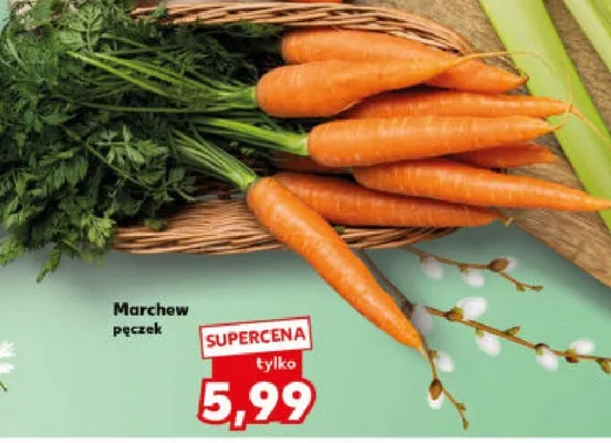 Marchew pęczek promocja w Kaufland