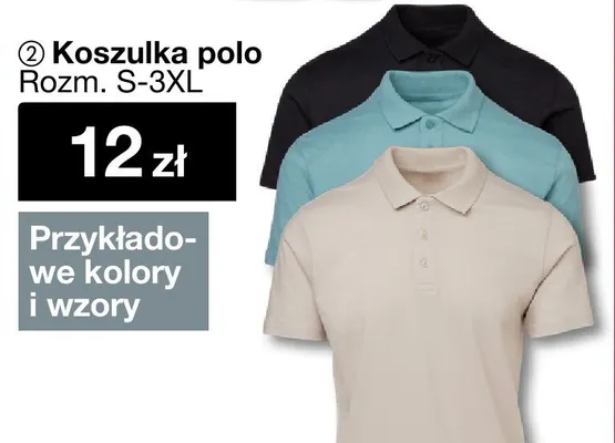 Koszulka polo Rozm. S-3XL promocja w Woolworth