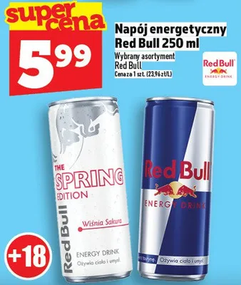 Napój energetyczny Red Bull promocja w TOPAZ