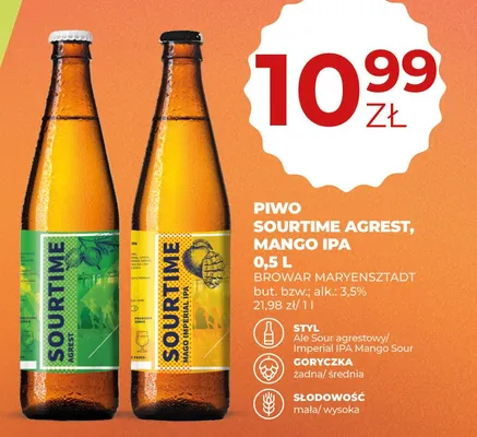 Piwo Sourtime Agrest promocja w Duży Ben