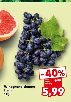 Winogrona ciemne promocja w Kaufland