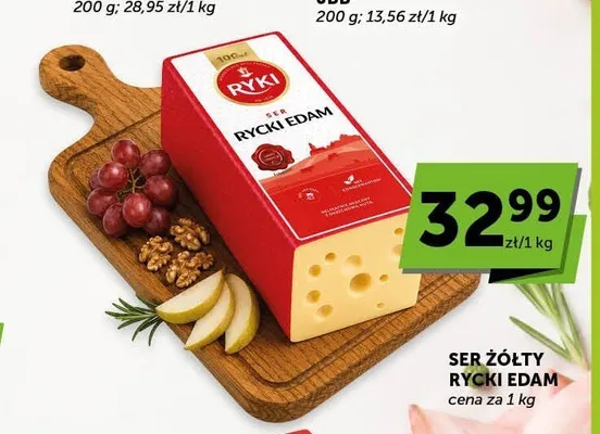 Ser żółty Rycki Edam promocja w Euro Sklep