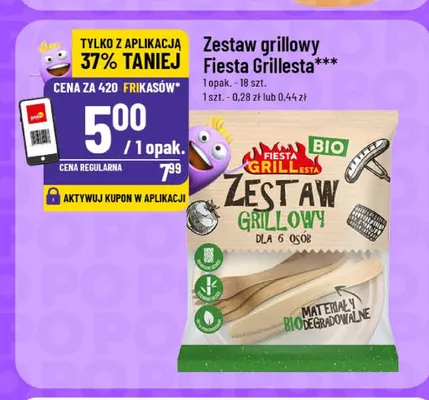 Zestaw grillowy Fiesta Grillesta 18-pak promocja w POLOmarket