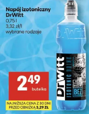 Napój izotoniczny Dr Witt promocja w Delikatesy Centrum