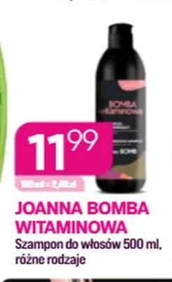 Szampon do włosów Joanna Bomba Witaminowa promocja w Drogerie Koliber