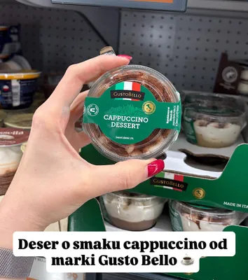 Deser o smaku cappuccino promocja w Biedronka