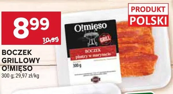 Boczek grillowy O!Mięso promocja w Stokrotka