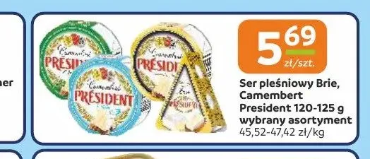 Ser pleśniowy Brie President promocja w Gama