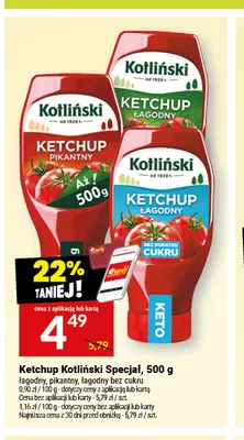 Ketchup Kotliński Specjał pikantny promocja w Twój Market