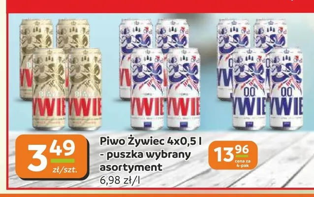 Piwo Żywiec 4-pak promocja w Gama