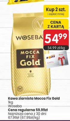 Kawa ziarnista Woseba Mocca Fix Gold promocja w Market Point