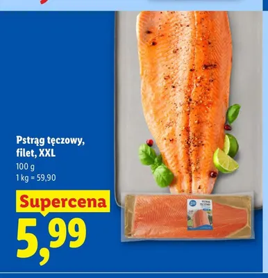 Pstrąg tęczowy filet XXL promocja w Lidl