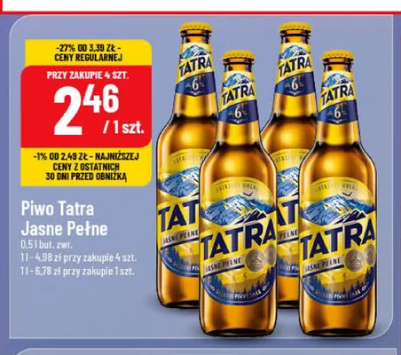 Piwo Tatra promocja w POLOmarket