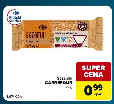 Sezamki klasyczne Carrefour promocja w Globi