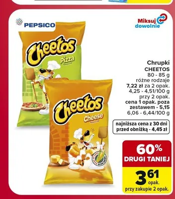 Chrupki Cheetos Pizza promocja w Carrefour