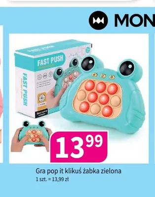 Gra pop it klikuś żabka zielona Montessa promocja w Drogerie Polskie