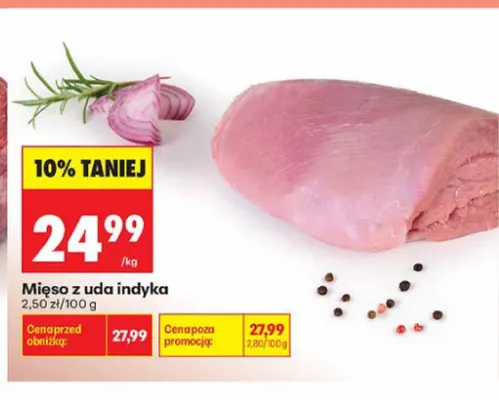 Mięso z uda indyka promocja w Biedronka