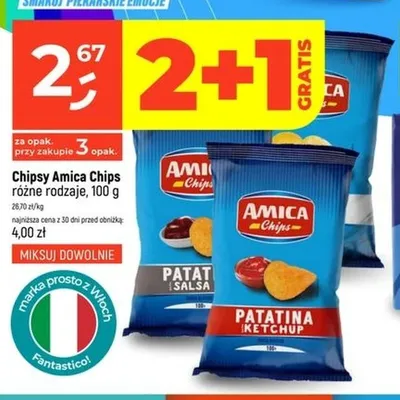 Chipsy Amica Chips Patatina Ketchup promocja w Dealz