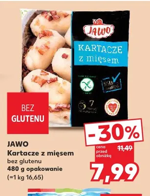 Kartacze z mięsem bez glutenu Jawo promocja w Kaufland