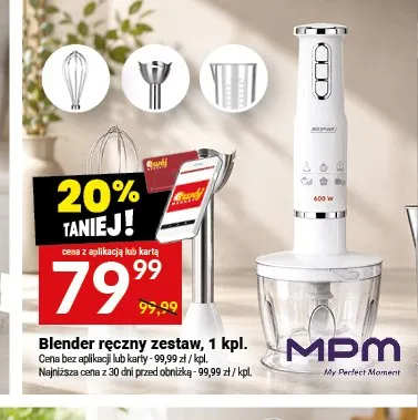 Blender ręczny zestaw MPM promocja w Twój Market