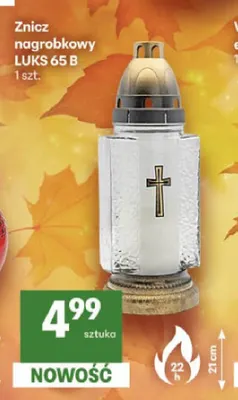 Znicz nagrobkowy Luks 65 B promocja w Delikatesy Centrum