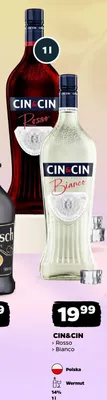 Wermut CIN&CIN Bianco promocja w Netto
