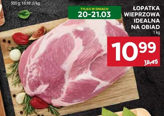 Łopatka wieprzowa idealna na obiad promocja w Stokrotka