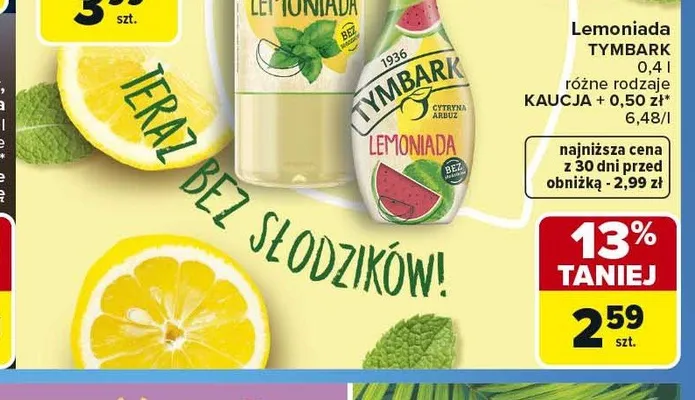 Lemoniada Tymbark promocja w Carrefour