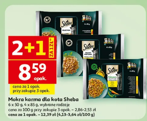 Karma mokra dla kota Sheba promocja w Auchan
