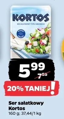 Ser sałatkowy Kortos promocja w Netto