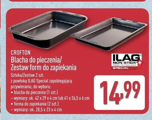 Zestaw form do zapiekania Crofton 2-pak promocja w Aldi