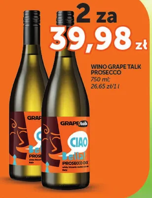 Wino Grape Talk Prosecco promocja w Euro Sklep