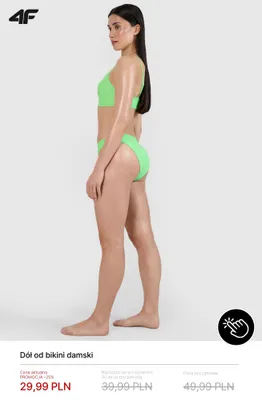Dół od bikini damski 4F promocja w 4F