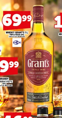 Whisky Grant's Triple Wood promocja w TOPAZ