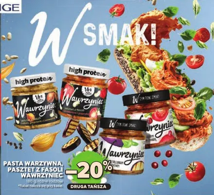 Pasta warzywna, pasztet z fasoli wawrzyniec promocja w Stokrotka