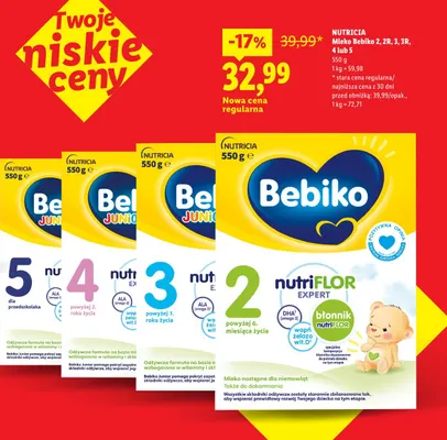 Mleko Bebiko 2 promocja w Lidl