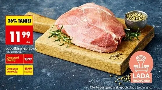 Łopatka wieprzowa bez kości promocja w Biedronka