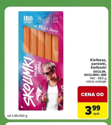 Kiełbaski Skolim JBB Bałdyga promocja w Carrefour Express