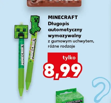 Długopis automatyczny wymazywalny Minecraft promocja w Kaufland